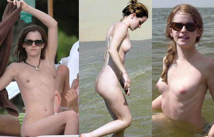 Emma watson nude at the beach